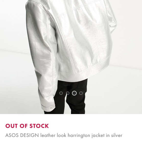 ASOS Silver Lightweight Jacket - Picture 5 of 5